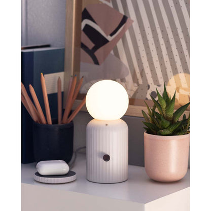 Wireless Lamp and Charger - White