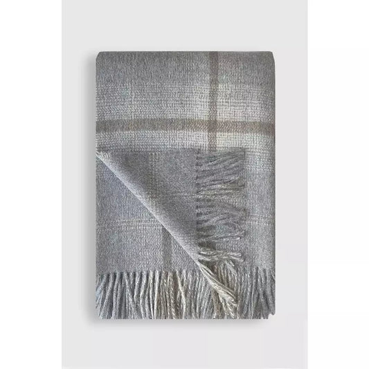 Awenda Throw - Grey & Taupe Plaid