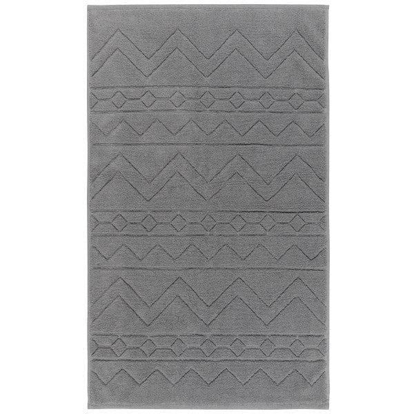 Charcoal Jacquard Bathmat