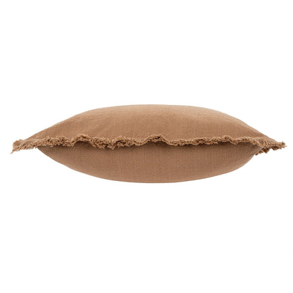 Frayed Edge Pillow - Terracotta