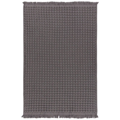 Organic Cotton Waffle Towel - Charcoal