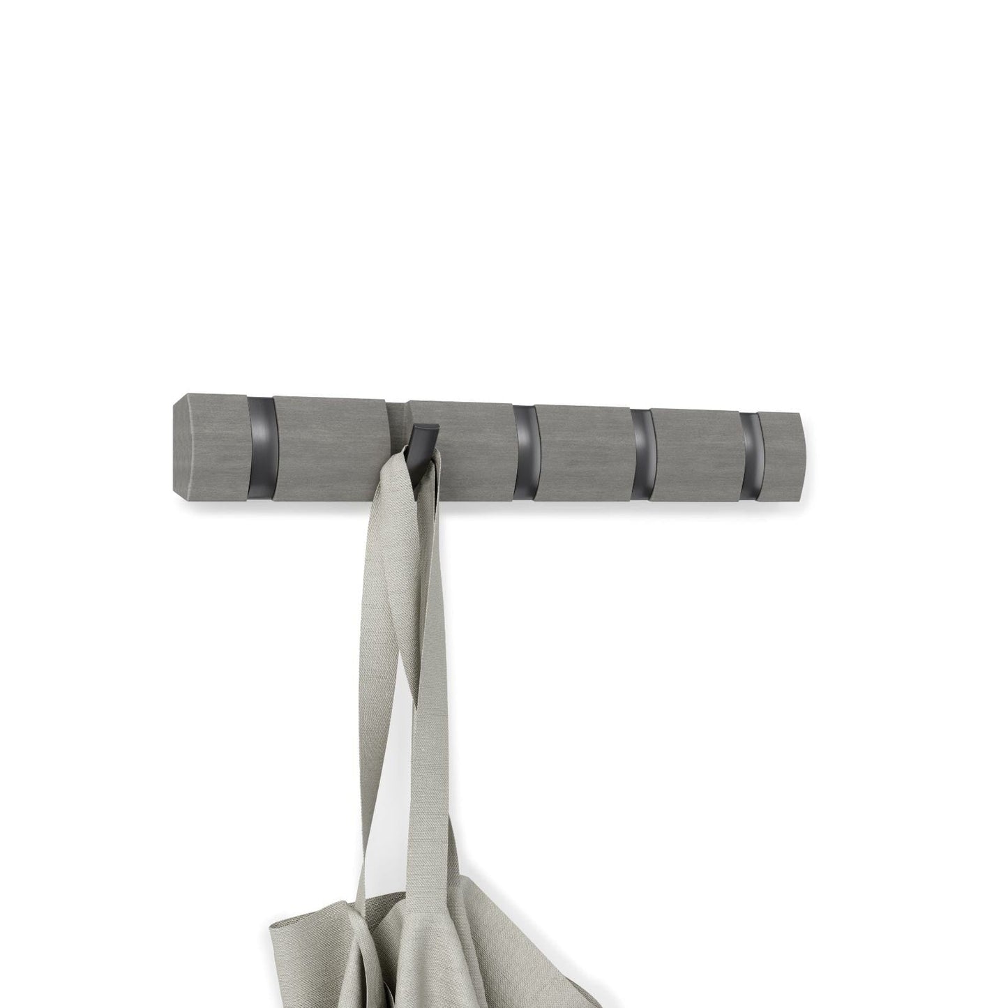 Flip 5 Wall Hooks - Grey