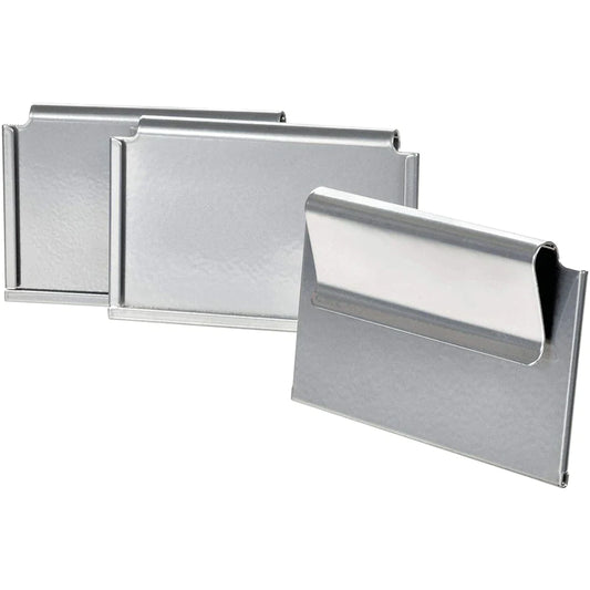 Bin Clip Label Holders Set - Chrome