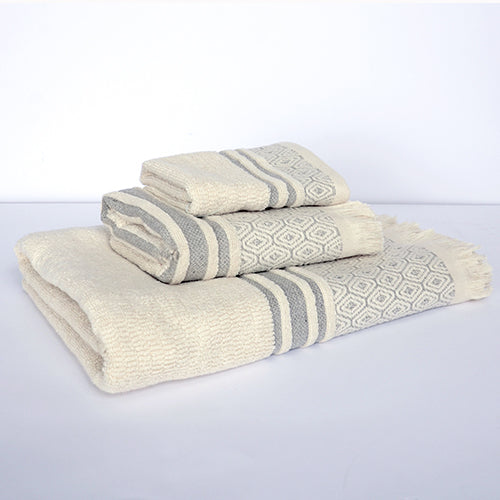 Lisbon Bath Towel - Grey