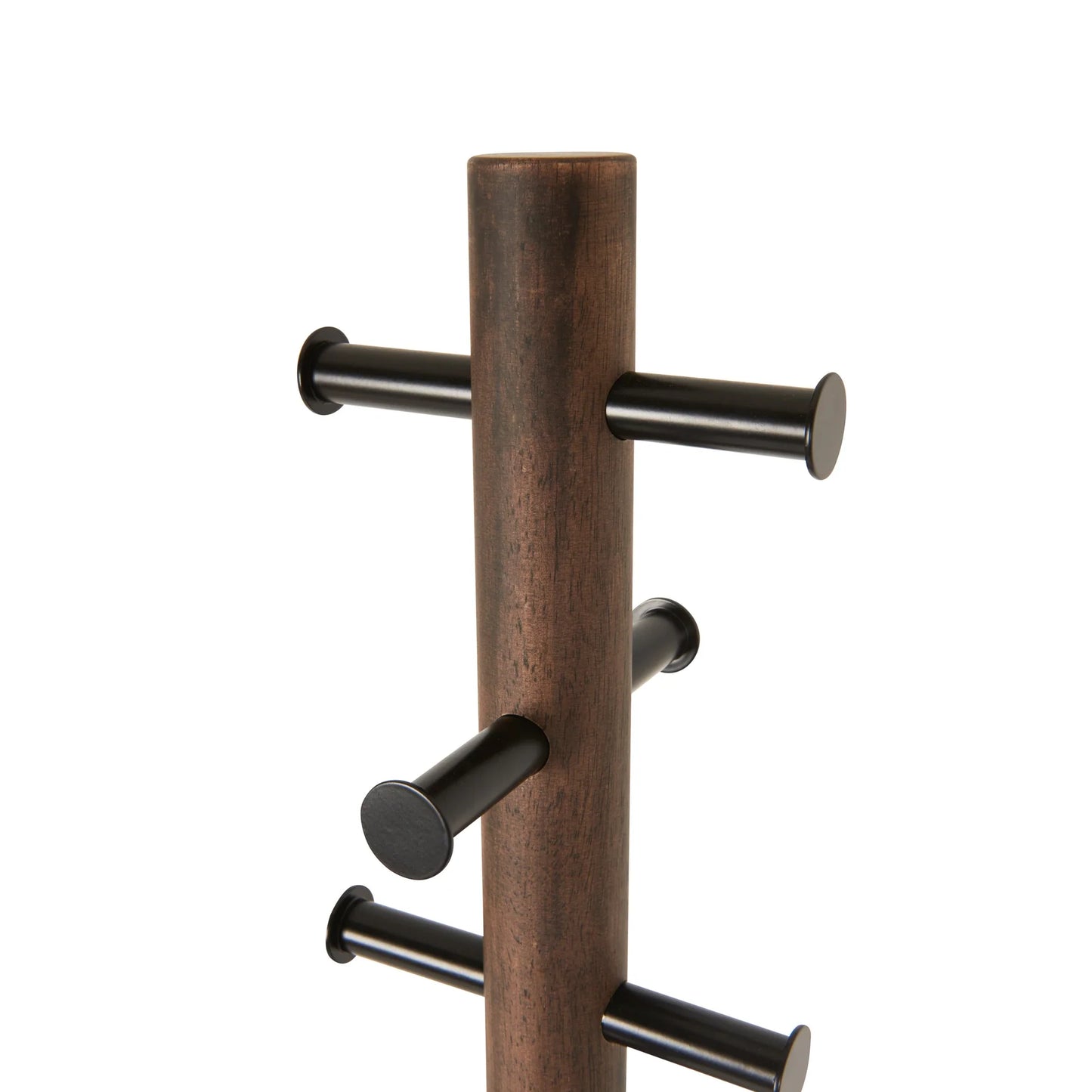 Pillar Stool and Coat Rack - Black