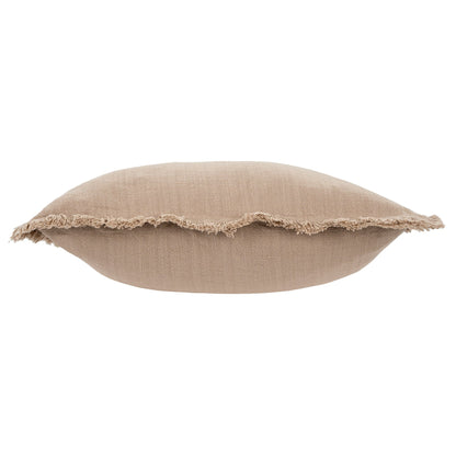 Frayed Edge Pillow - Fawn