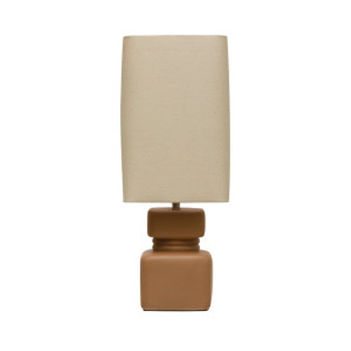 Square Stoneware Lamp