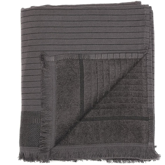 Silas Bath Towel - Charcoal