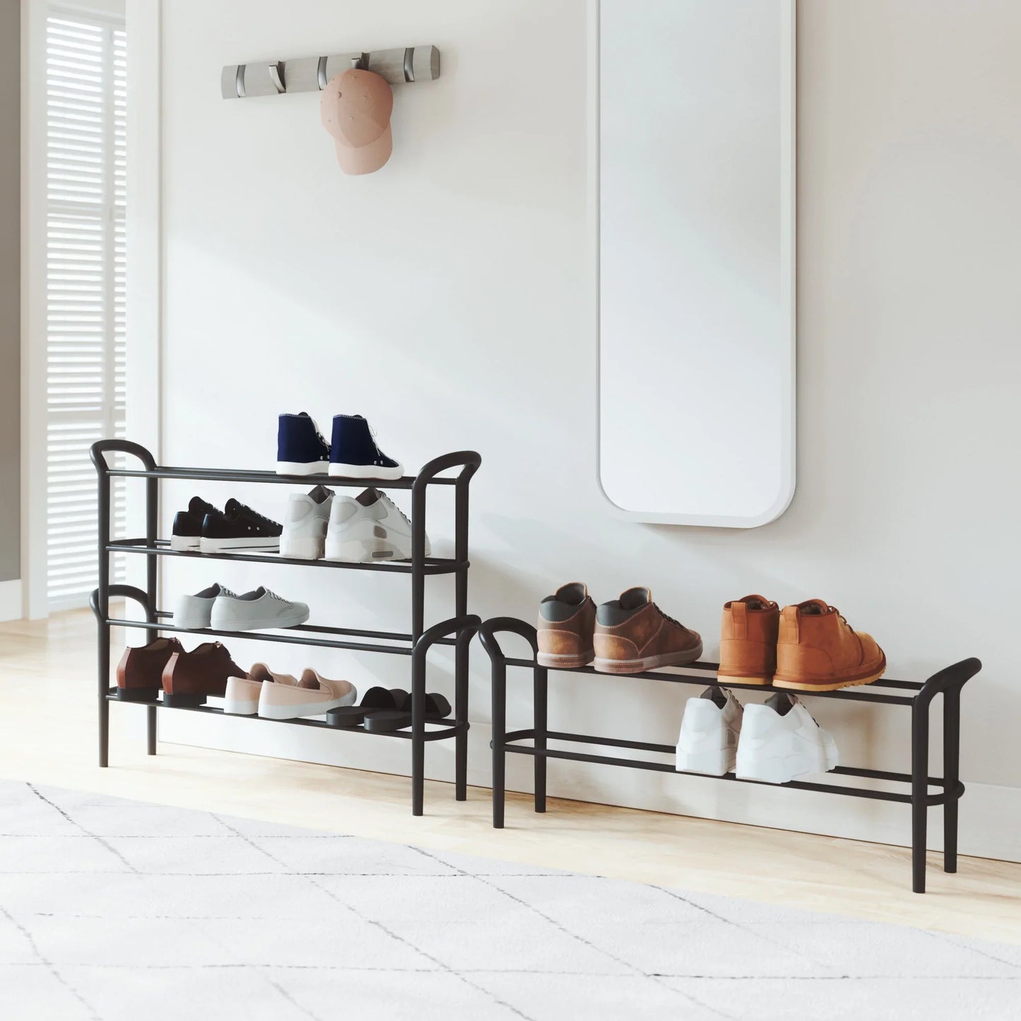 Shoe Stack Racks Set/2 - Black