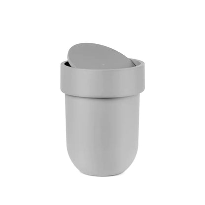 Touch Garbage Can with Lid - Grey