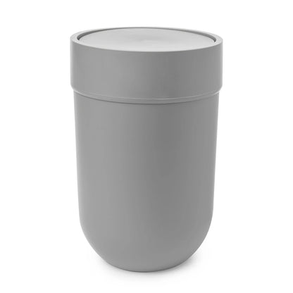 Touch Garbage Can with Lid - Grey